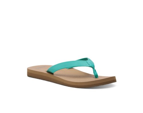 Női Strandpapucs - Sanuk Ashland ST Vegan - Sanuk Türkiz Cipő LSUPWK012